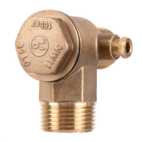 KONTRAVENTIL TIL KOMPRESSOR 2,5 cm x 1,8 cm gevind messing PRO