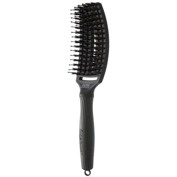 Olivia Garden FingerBrush Combo Fuld Sort Udredningsbørste M