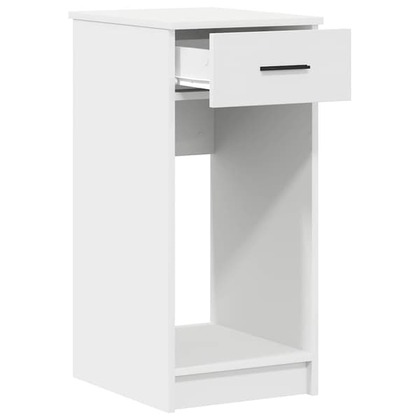 vidaXL Datorstativ med låda vit 35x45x77 cm