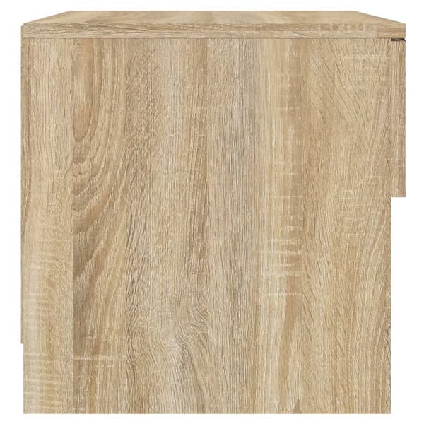 vidaXL Sängbord, set om 2, Sonoma Ek, träbaserat material