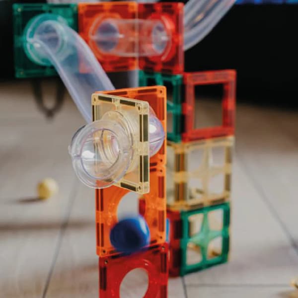 Cleverclixx - Ball Run Compact Pack Intense Magnetic Bricks - 60 kpl.
