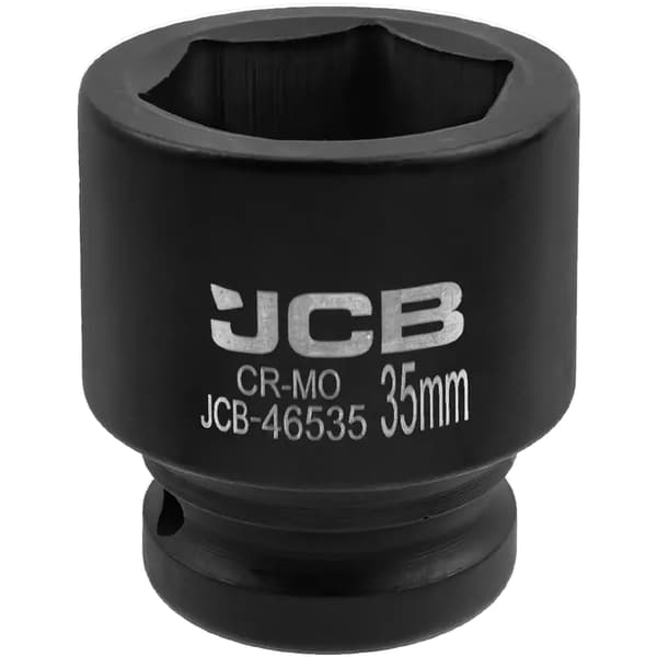 JCB Slagtopnøgle 3/4" 35 mm 6-punkts Cr-Mo topnøgle