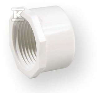Gevindindv. endekappe GW PVC 1/2