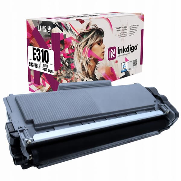 Inkdigo-värikasetti 593-bblh, yhteensopiva Dell E310dw E515dn E514dw E515dw -laitteiden kanssa, TÜV-sertifioitu