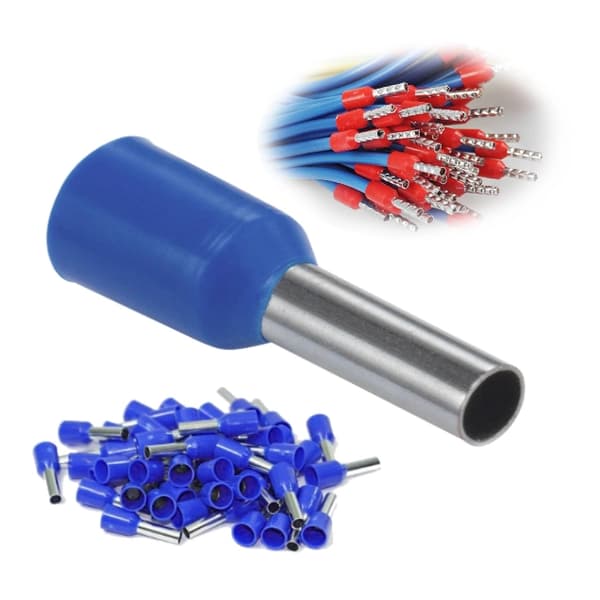 Isoleret kabelmuffeterminal til 12x16mm2 ledninger blå 100 stk.