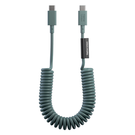 Native Union Pop -kaapeli - USB-C -kaapeli, 1,2 m 60 W (liuskekivivihreä)