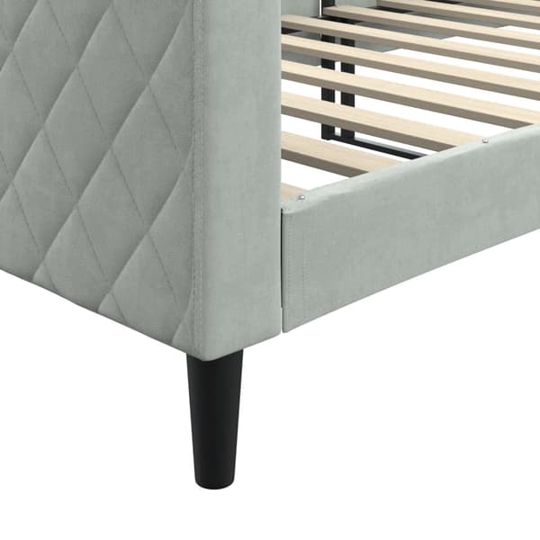vidaXL Dagbädd ljusgrå 80x200 cm klädd i sammet