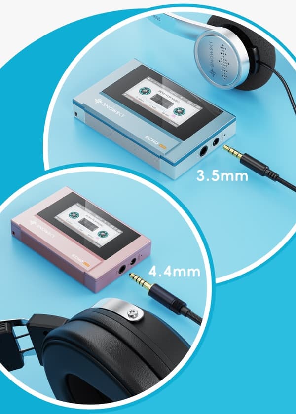 FiiO SNOWSKY ECHO MINI - blå - Bærbar afspiller Hi-Res