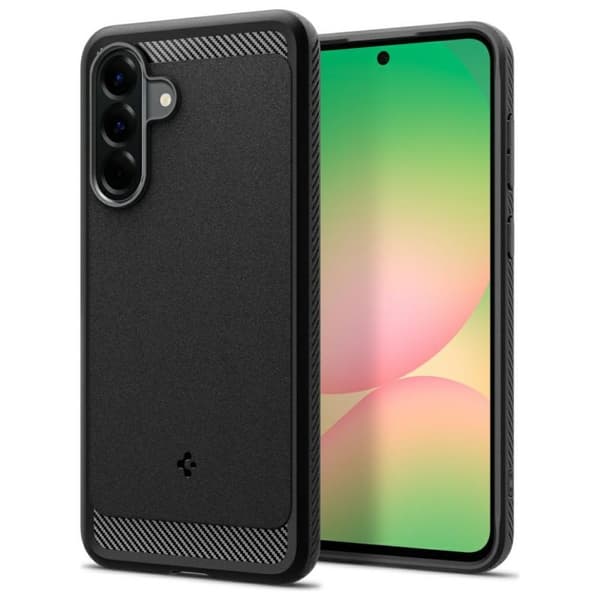 Spigen Rugged Armor-cover til Samsung Galaxy A56 5G, sort