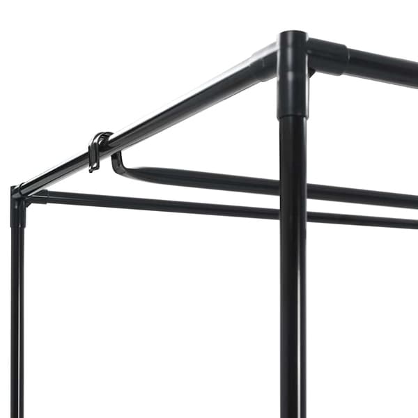 vidaXL garderobe, grå, 75x50x160 cm