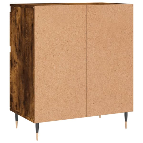 vidaXL kommode, røget eg, 60x35x70 cm, træbaseret materiale
