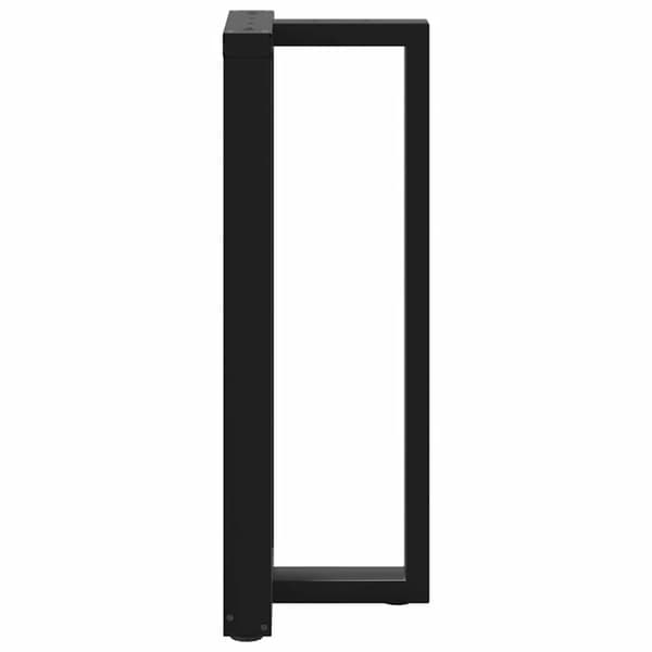 vidaXL barbordsben, 2 stk., sort, 40x35x(100-101) cm, stål