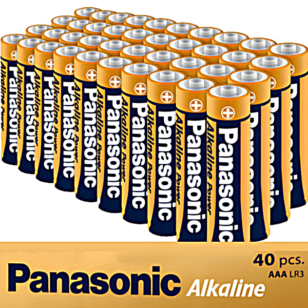 40x Panasonic Power LR03 AAA de mest kraftfulde alkaliske batterier