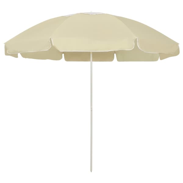 vidaXL Strandparasoll sandgul 240 cm