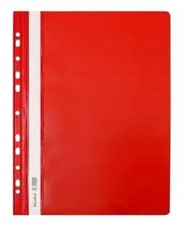 Punainen PVC-kansio (10 kpl)