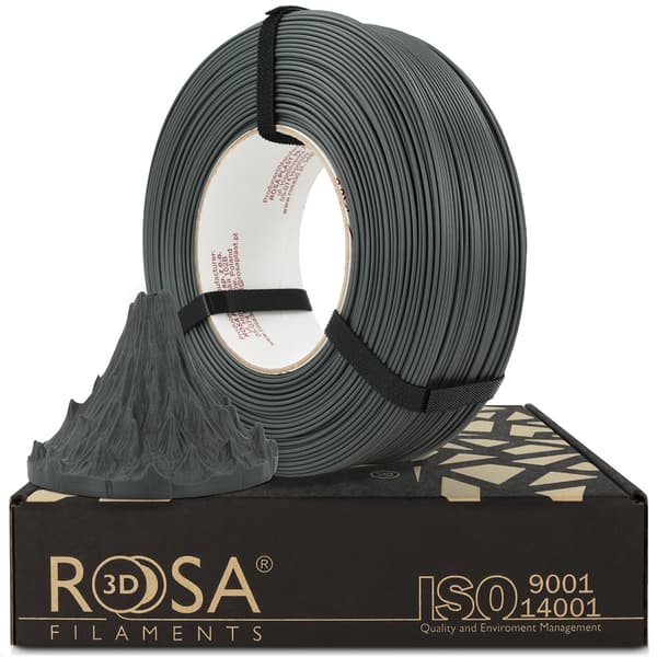FILAMENT 3D-påfyllning PLA-CF Matt sten mörkgrå (1 kg / 1,75 mm)
