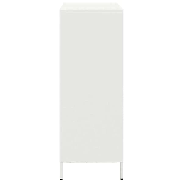 vidaXL Skåp, Vitt, 68x39x103,5 cm, Stål