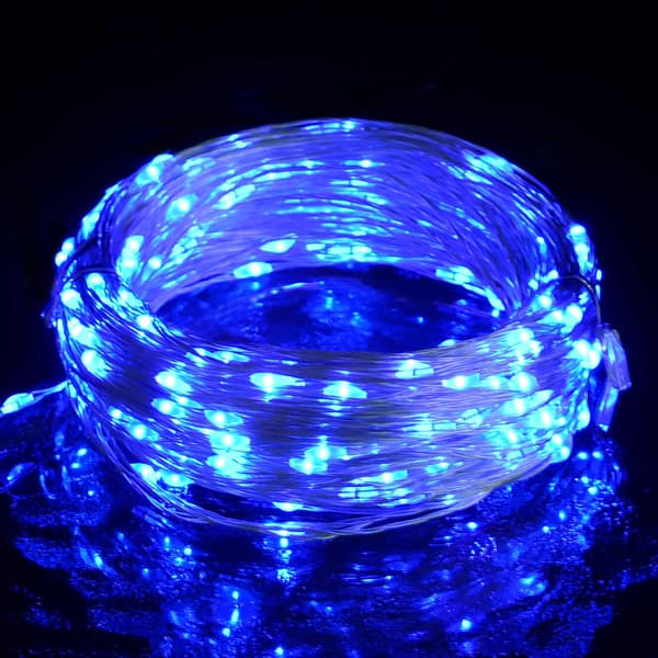 vidaXL LED-lys, 150 dioder, blå, 15 m