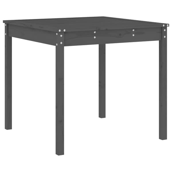 vidaXL 3-delat trädgårdsbistroset, grå, furu