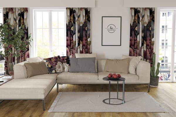 Gardin på tapetryk 440