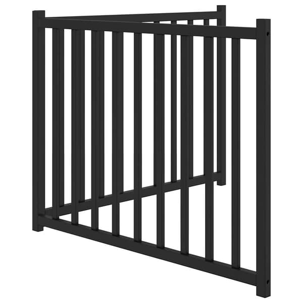 vidaXL foldbar hundegitter 2 paneler sort 160 cm træ