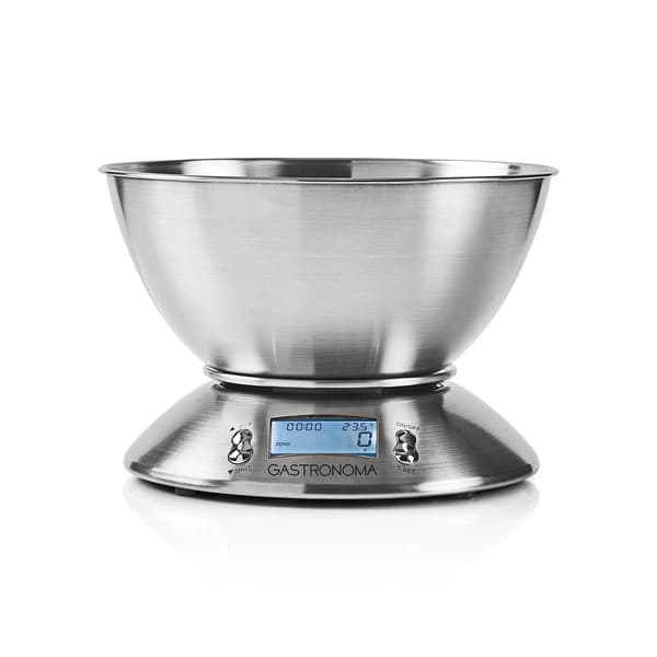 GASTRONOMA Digital köksvåg 18310021 5 kg 1 g INOX timertermometer