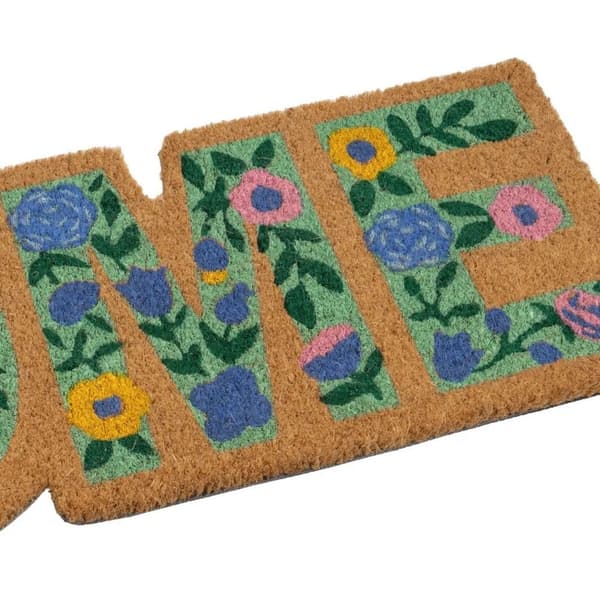 Dörrmatta kokosblommig 75x25 cm