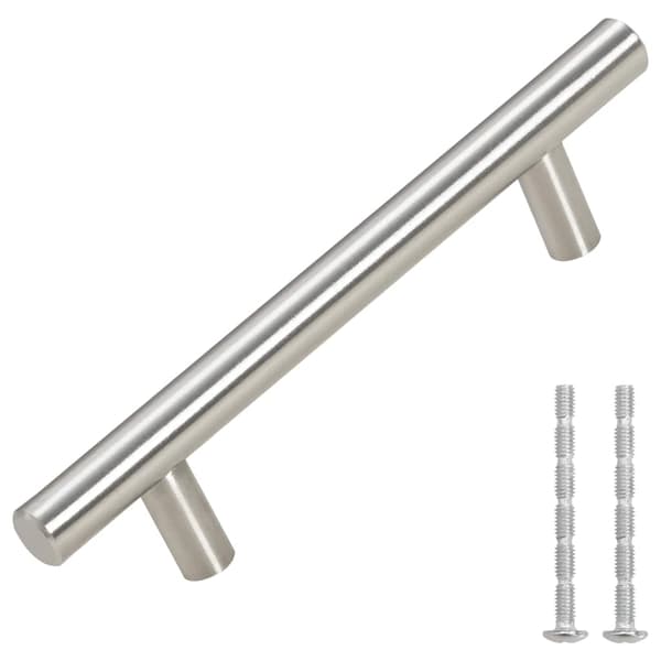vidaXL skabsgreb 10 stk. sølv 96 mm rustfrit stål