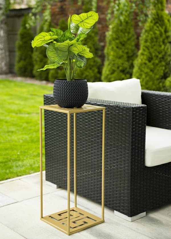 Moderne stående blomsterstativ 60 cm guld