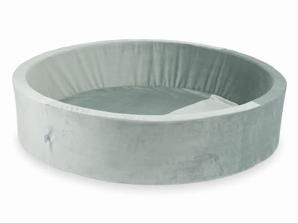 Tør pool 130x30 fløjlsgrå uden bolde