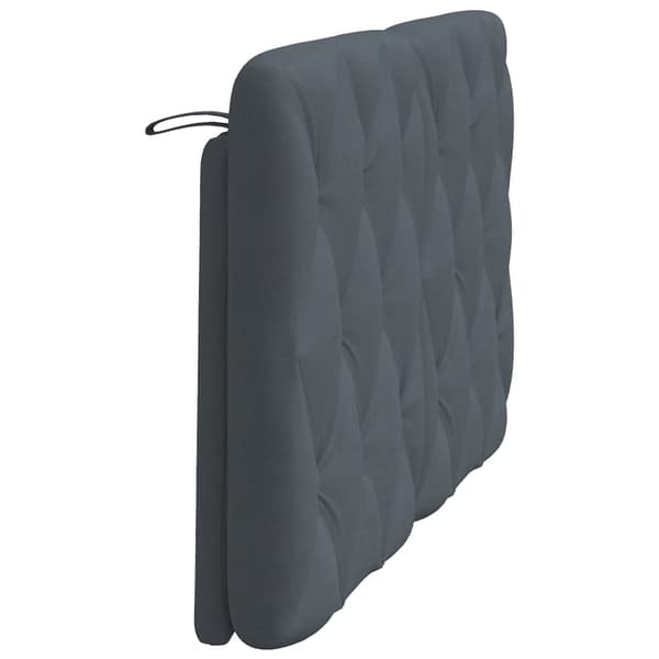 vidaXL Kudde till huvudgavel, mörkgrå, 120 cm, sammet
