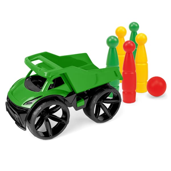 Maximus grön dumper + bowlingkäglor 64013