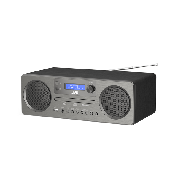 JVC Allt-i-ett-set RD-E861B-DAB DAB+ Bluetooth CD USB 2×5 W