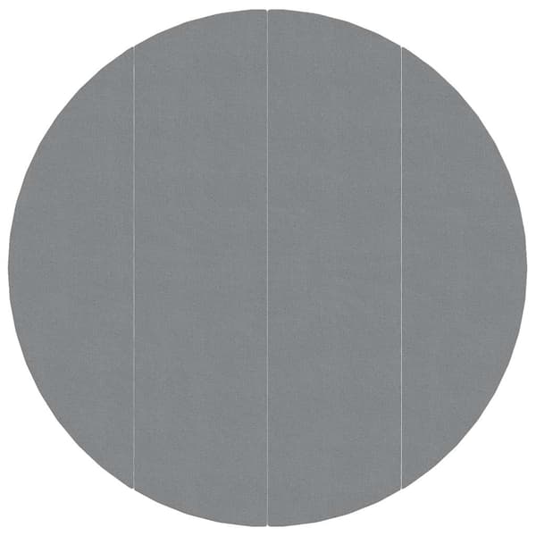 vidaXL poolmåtte lysegrå Ø428 cm polyester geotekstil
