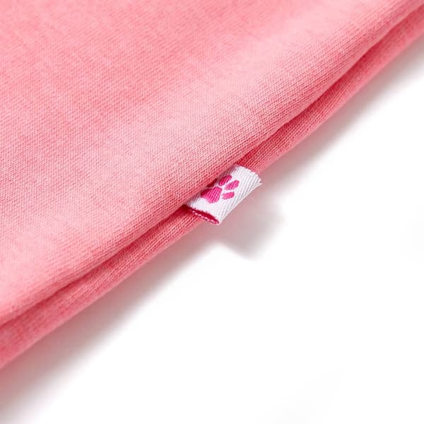 Barn-T-shirt, neonrosa, 128