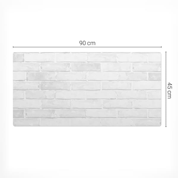 Dekorativ skrivebordsmåtte til arbejde og studier Murstensvæg Retro 90x45 cm