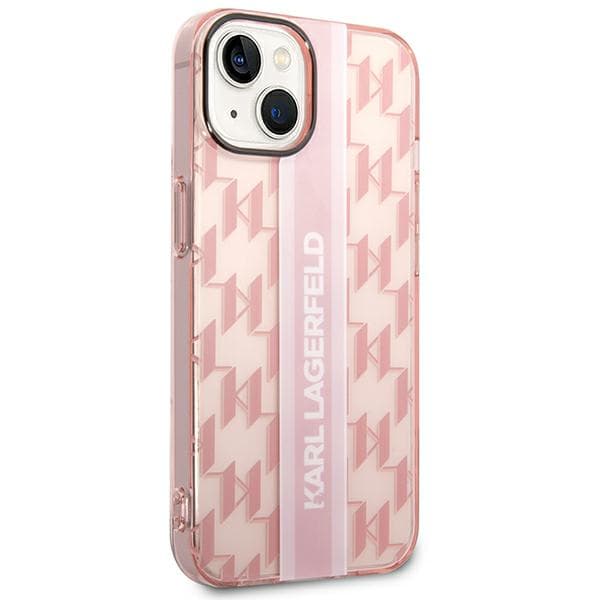 Karl Lagerfeld Mono Vertical Stripe Cover til iPhone 14 Plus, Pink
