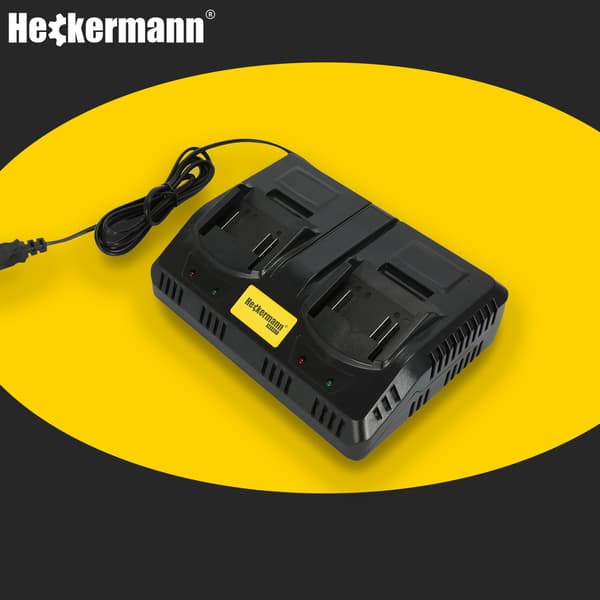 Heckermann Select 20V 2.2A AVC20-22x2 Dobbeltoplader