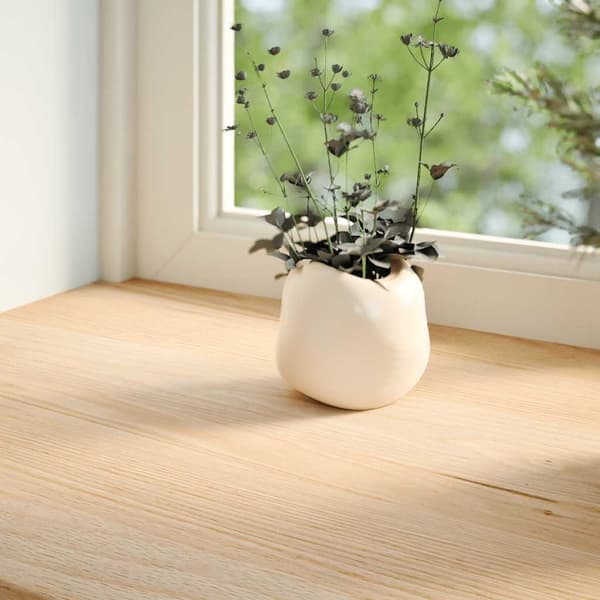vidaXL vindueskarme 2 stk., ubehandlede, 120x40x2 cm, massivt egetræ