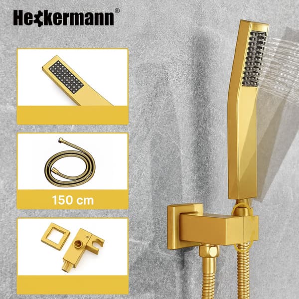Heckermann MS-25602 Guldfärgad inbyggd duschset