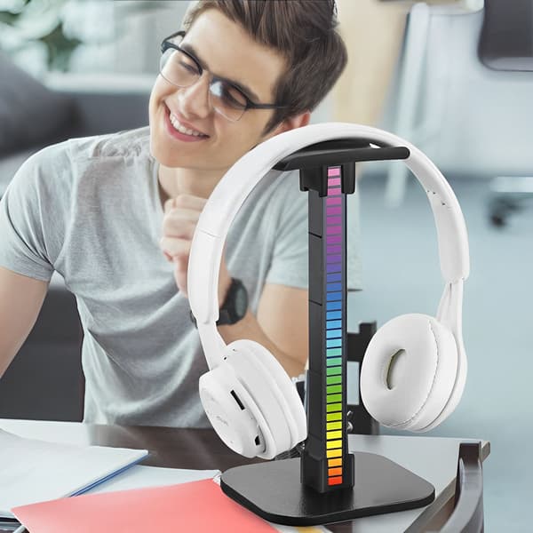MOZOS D11 stativ til over-ear hovedtelefoner RGB LED