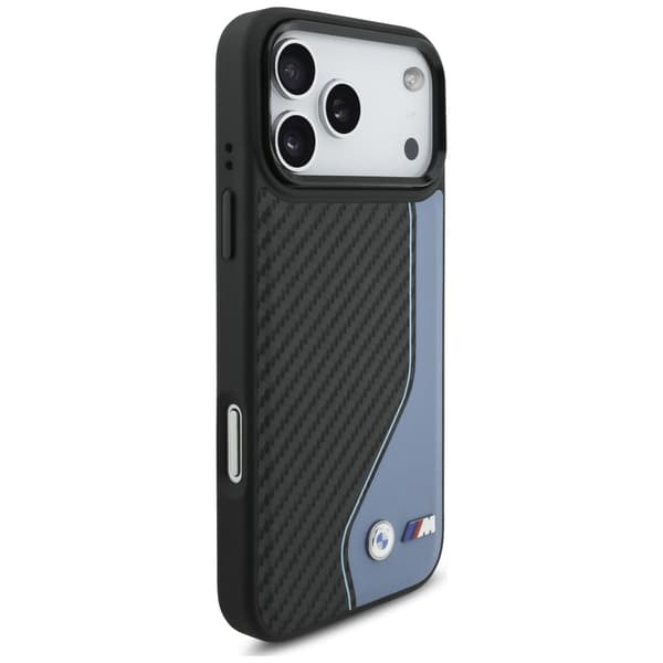 BMW M Carbon Logo MagSafe-cover til iPhone 17 Pro Max, blå