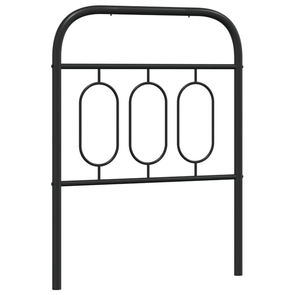 vidaXL metalsengegavl sort 75 cm