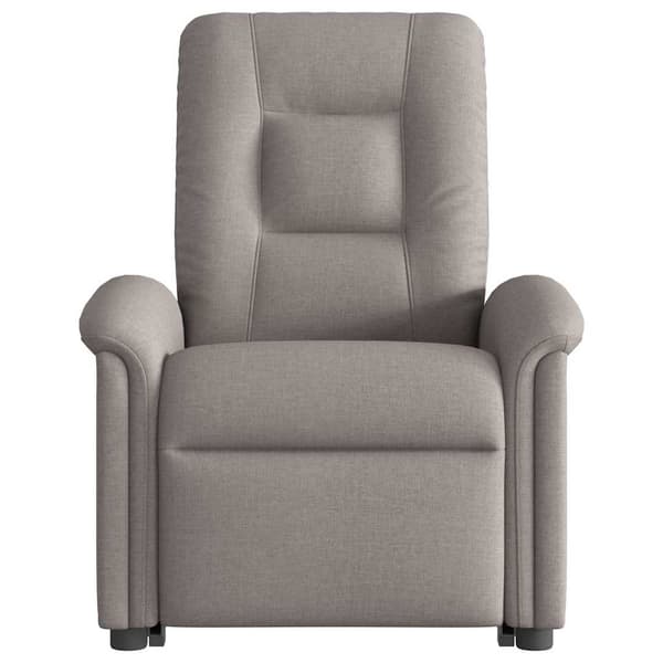 vidaXL Lyftbar fåtölj, taupe, tygklädsel