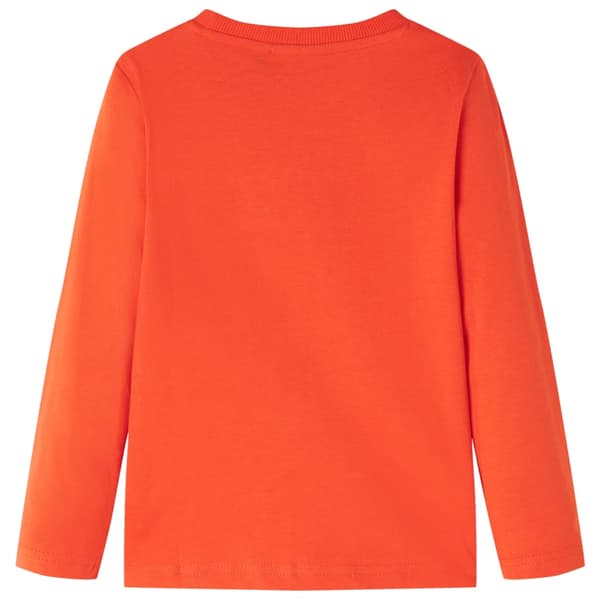 Barn långärmad T-shirt, klarorange 116