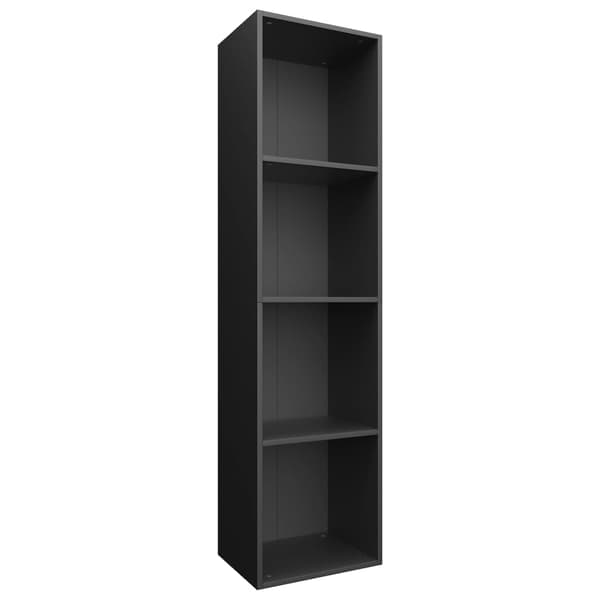vidaXL reol/TV-bord sort 36x30x143 cm spånplade