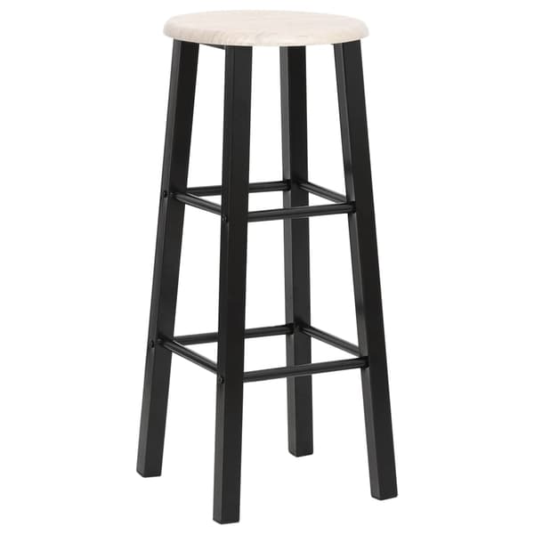 vidaXL barstole, sæt med 2, sort, MDF