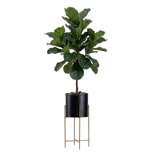 Blomsterstander med låg 55 cm guld sort
