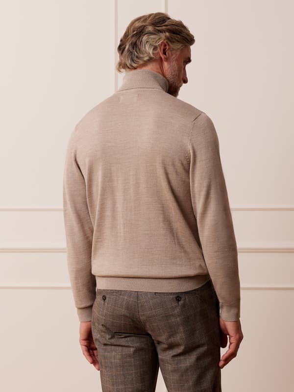 BEIGE TURTLENECK FELTWELL XXL
