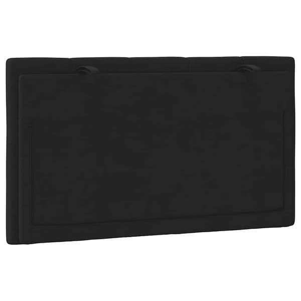 vidaXL Sängynpäädyn tyyny, musta, 90 cm, sametti